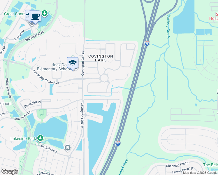map of restaurants, bars, coffee shops, grocery stores, and more near 6607 Brighton Park Drive in Apollo Beach