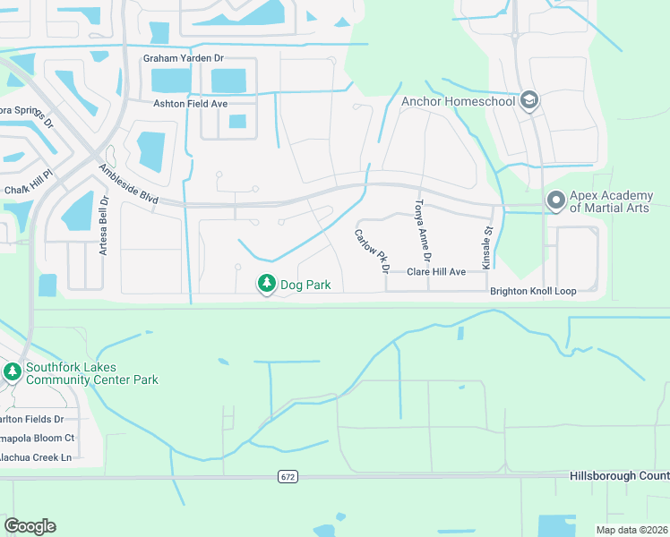 map of restaurants, bars, coffee shops, grocery stores, and more near 11686 Brighton Knoll Loop in Riverview