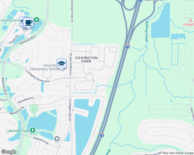 map of restaurants, bars, coffee shops, grocery stores, and more near 6706 Brighton Park Drive in Apollo Beach
