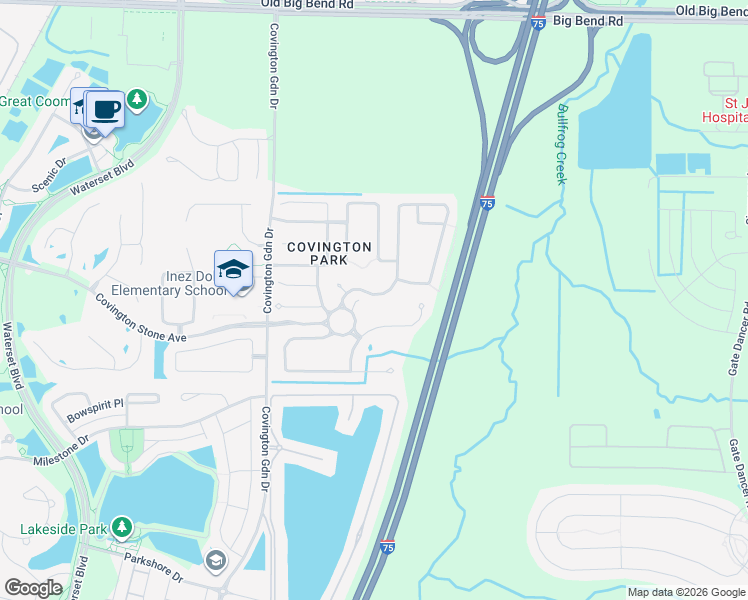 map of restaurants, bars, coffee shops, grocery stores, and more near 6725 Monarch Park Drive in Apollo Beach