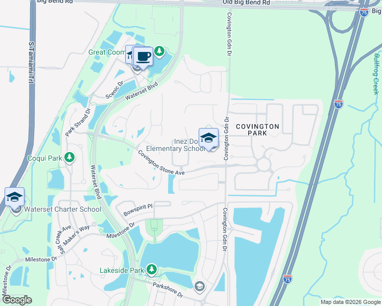 map of restaurants, bars, coffee shops, grocery stores, and more near 6721 Cambridge Park Drive in Apollo Beach