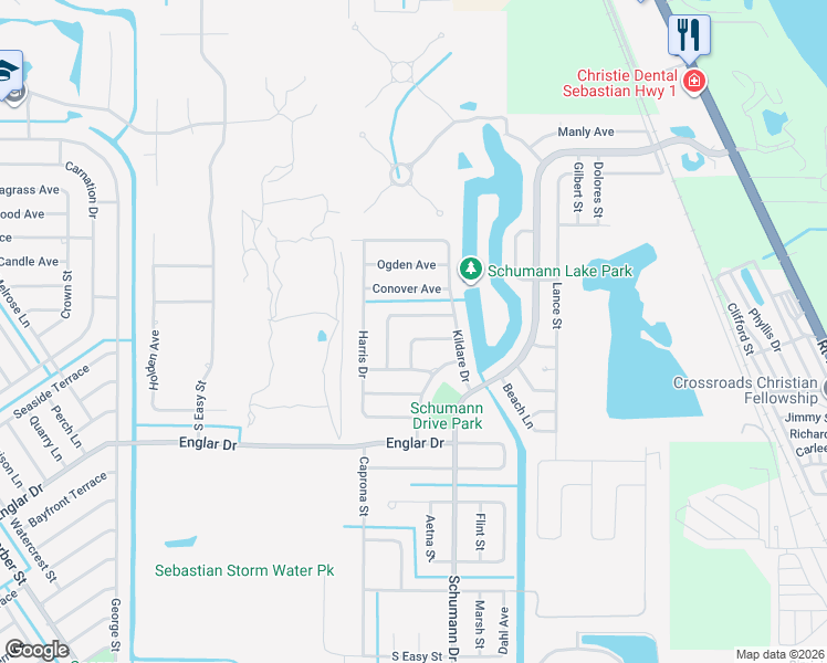 map of restaurants, bars, coffee shops, grocery stores, and more near 111 High Court in Sebastian