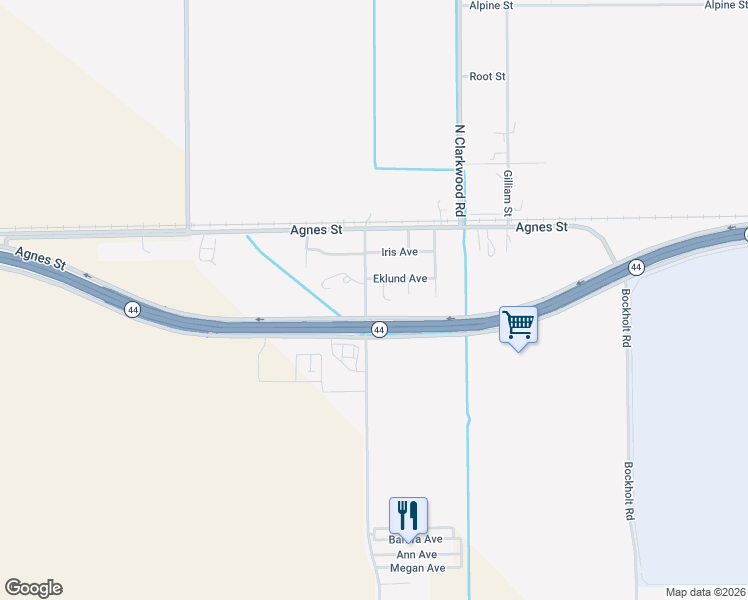 map of restaurants, bars, coffee shops, grocery stores, and more near 8940 Texas 44 in Corpus Christi