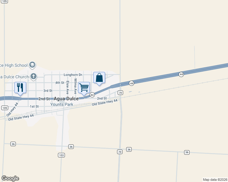 map of restaurants, bars, coffee shops, grocery stores, and more near 230 Texas 44 in Corpus Christi