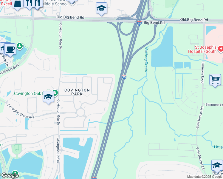map of restaurants, bars, coffee shops, grocery stores, and more near 7014 Monarch Park Drive in Apollo Beach