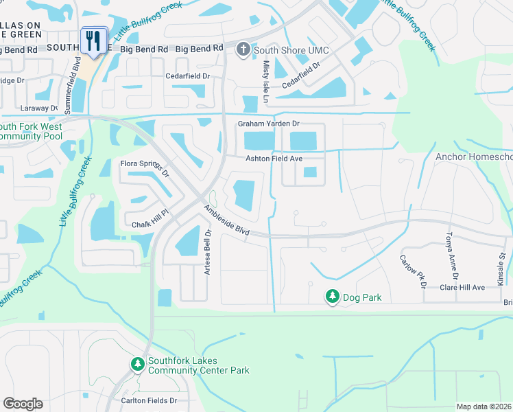 map of restaurants, bars, coffee shops, grocery stores, and more near 13465 Fladgate mark Drive in Riverview