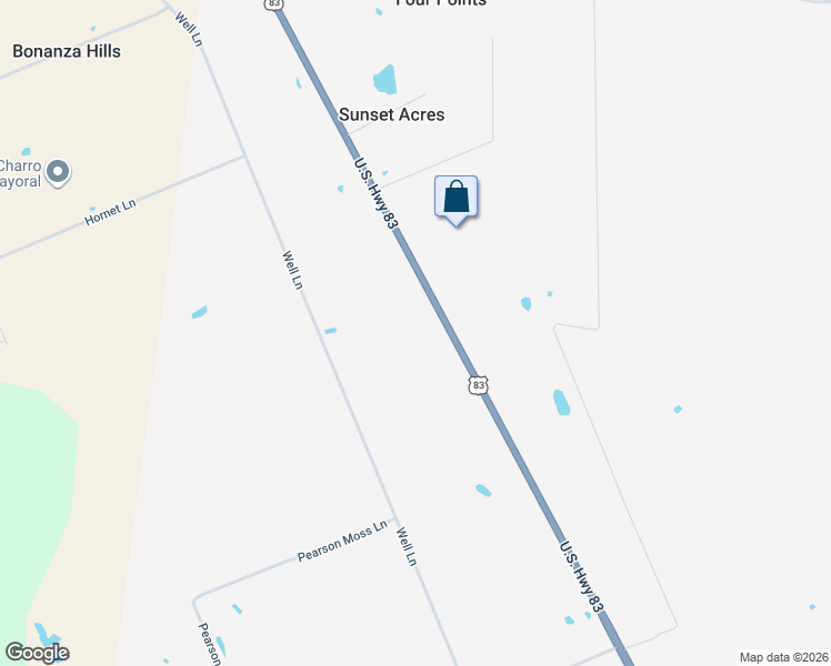 map of restaurants, bars, coffee shops, grocery stores, and more near 16594 U.S.83 in Laredo