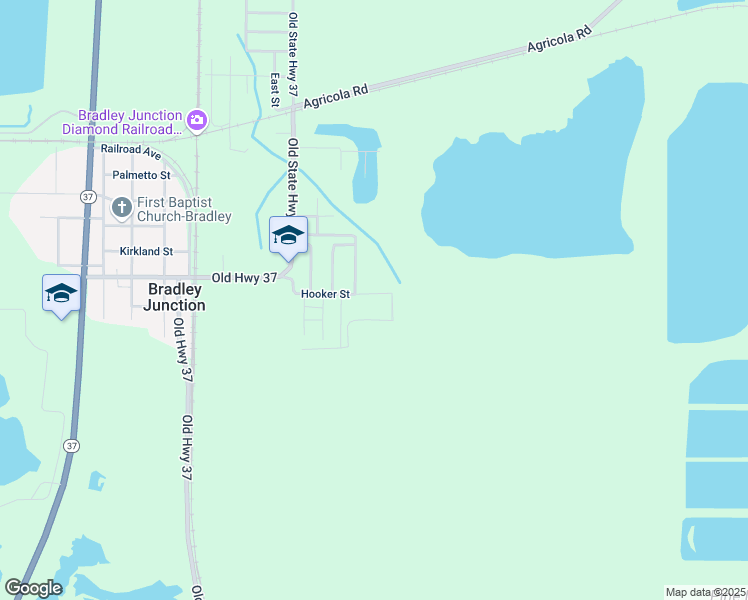 map of restaurants, bars, coffee shops, grocery stores, and more near 225 Hooker Street in Bradley