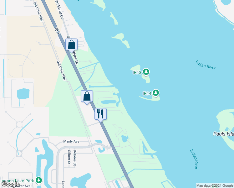 map of restaurants, bars, coffee shops, grocery stores, and more near 6688 110th Street in Sebastian