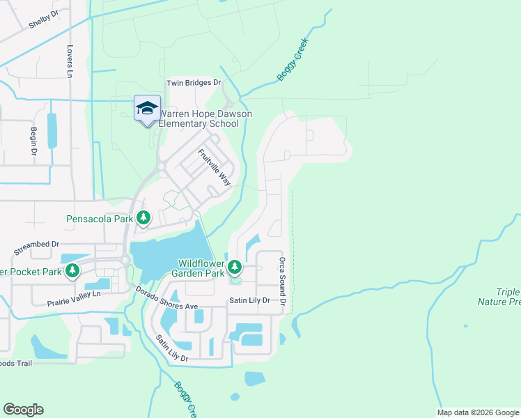 map of restaurants, bars, coffee shops, grocery stores, and more near 13209 Wildflower Meadow Drive in Riverview