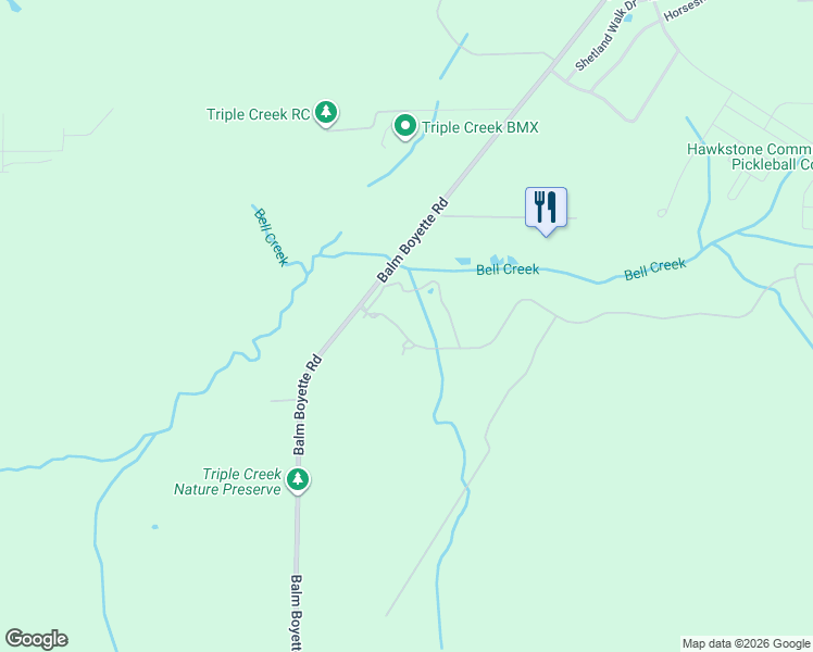 map of restaurants, bars, coffee shops, grocery stores, and more near 14142 Swiss Bridge Drive in Riverview