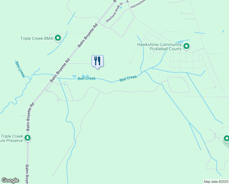 map of restaurants, bars, coffee shops, grocery stores, and more near 13735 Canterfield Drive in Riverview