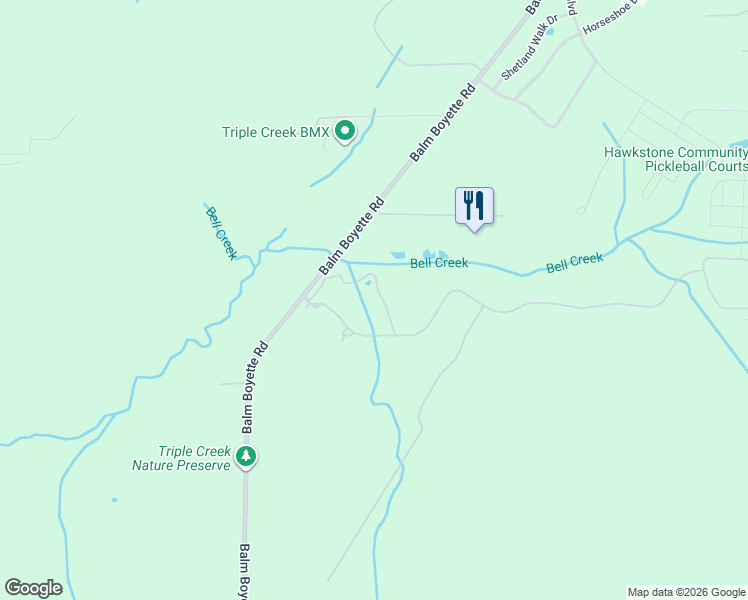 map of restaurants, bars, coffee shops, grocery stores, and more near 13104 Balm Boyette Road in Riverview