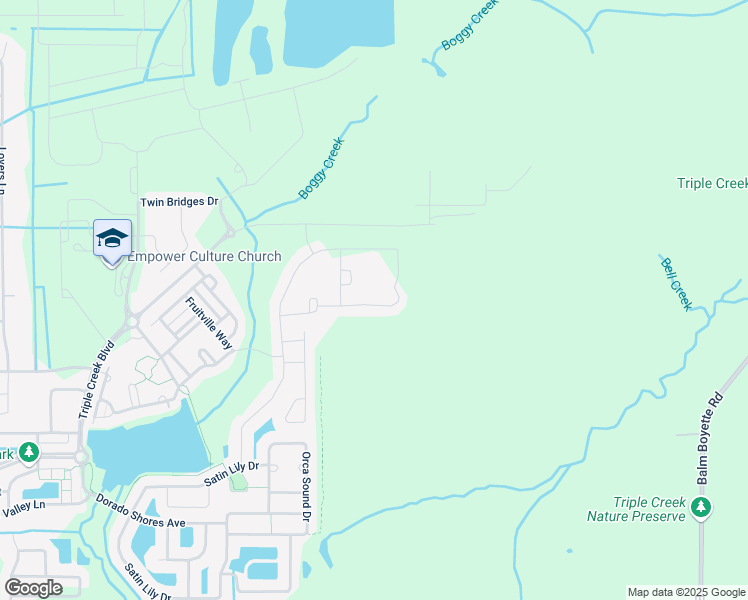 map of restaurants, bars, coffee shops, grocery stores, and more near 12860 Wildflower Meadow Drive in Riverview