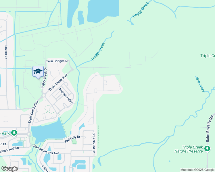 map of restaurants, bars, coffee shops, grocery stores, and more near 13018 Tidal Flats Loop in Riverview