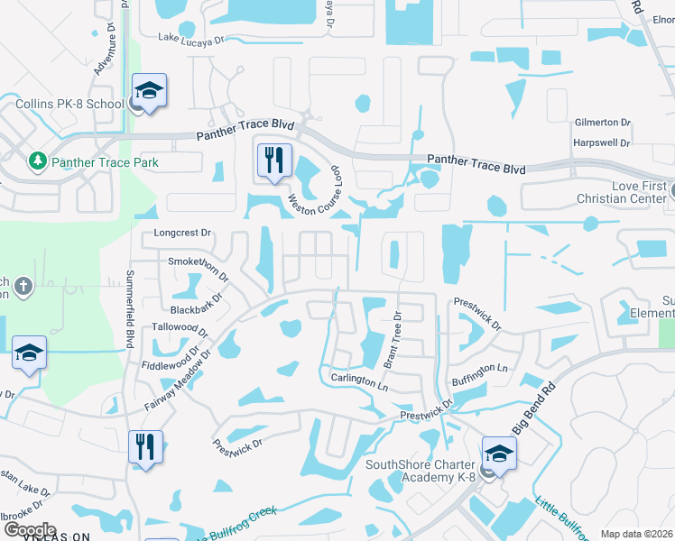 map of restaurants, bars, coffee shops, grocery stores, and more near 11810 Lynmoor Drive in Riverview