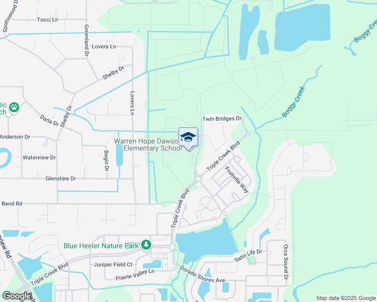 map of restaurants, bars, coffee shops, grocery stores, and more near 12961 Boggy Creek Drive in Riverview