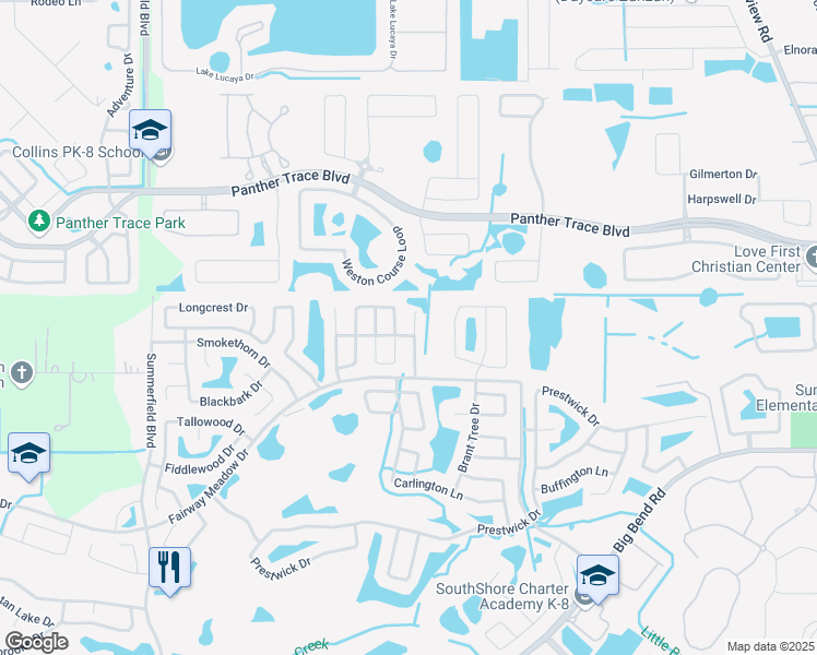 map of restaurants, bars, coffee shops, grocery stores, and more near 12913 Fieldmoor Court in Riverview