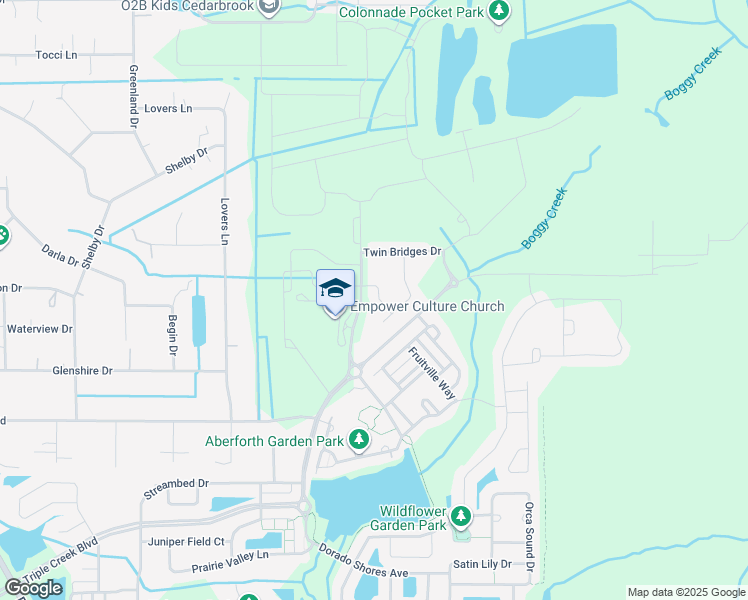 map of restaurants, bars, coffee shops, grocery stores, and more near 12961 Boggy Creek Drive in Riverview