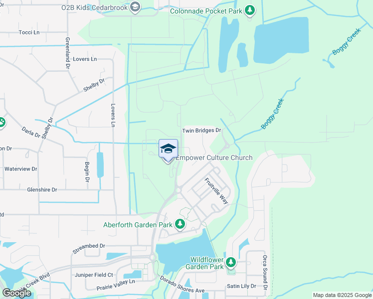 map of restaurants, bars, coffee shops, grocery stores, and more near 12961 Boggy Creek Drive in Riverview