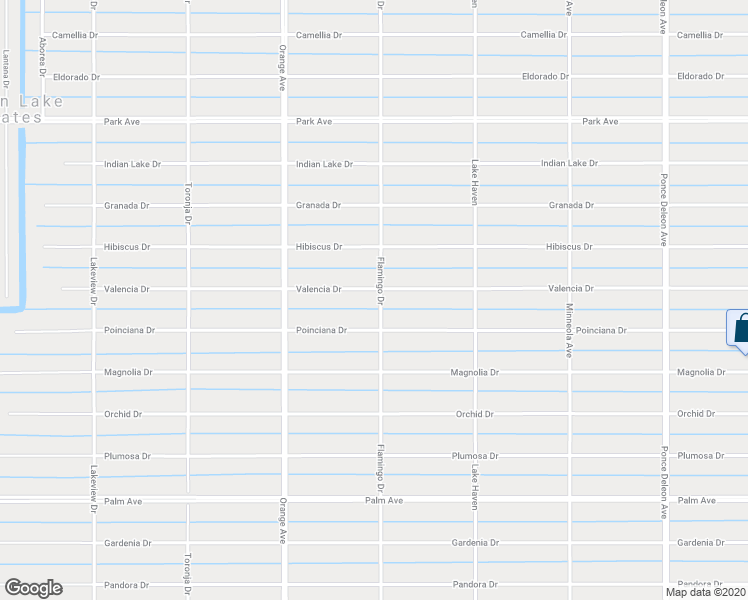 map of restaurants, bars, coffee shops, grocery stores, and more near 701 Valencia Drive in Indian Lake Estates