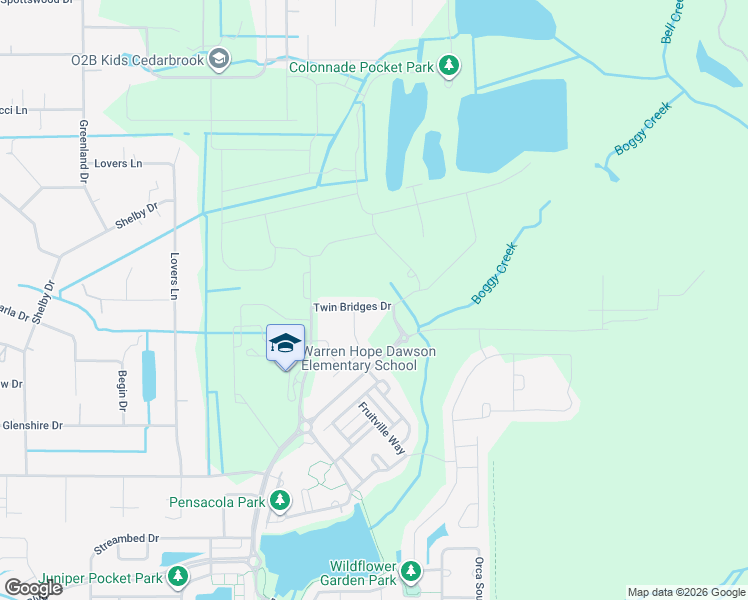 map of restaurants, bars, coffee shops, grocery stores, and more near 12948 Twin Bridges Drive in Riverview