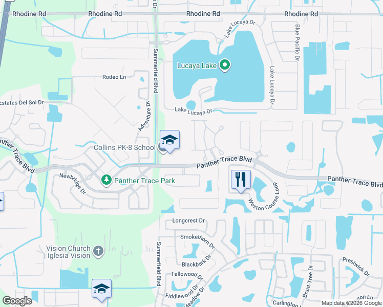 map of restaurants, bars, coffee shops, grocery stores, and more near 11307 Langworth Hill Lane in Riverview