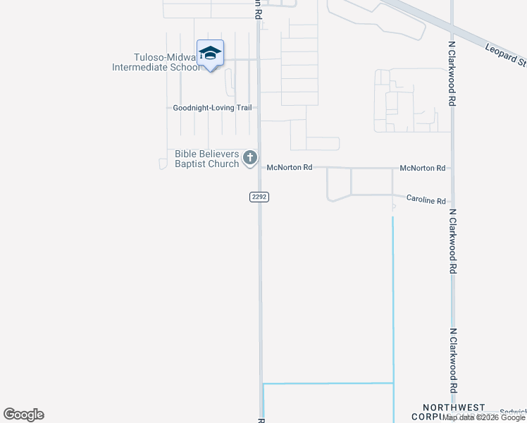 map of restaurants, bars, coffee shops, grocery stores, and more near 1610 Rand Morgan Road in Corpus Christi
