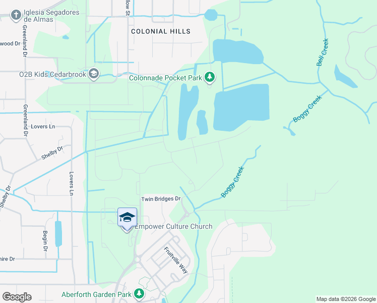 map of restaurants, bars, coffee shops, grocery stores, and more near 12298 Colonial Manor Place in Riverview