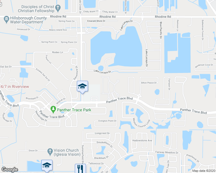 map of restaurants, bars, coffee shops, grocery stores, and more near 12328 Kentbrook Manor Lane in Riverview