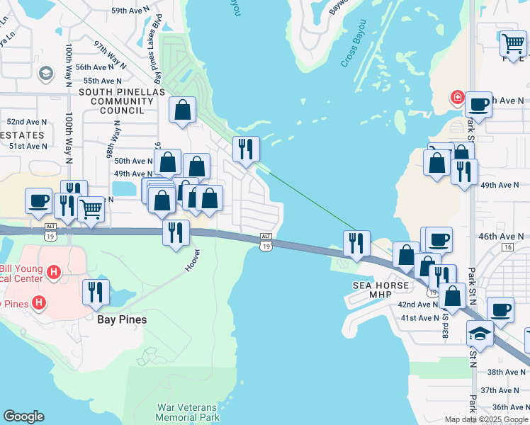 Bay Pines Florida Map United States Map Lng= 82.766473 