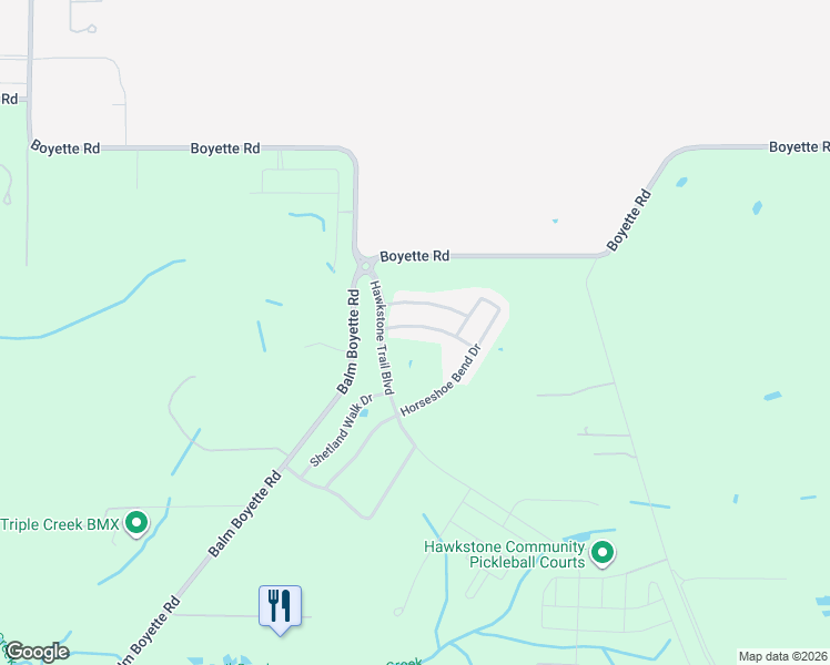 map of restaurants, bars, coffee shops, grocery stores, and more near 14610 Brumby Ridge Avenue in Lithia