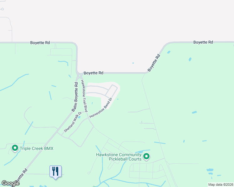 map of restaurants, bars, coffee shops, grocery stores, and more near 14603 Brumby Ridge Avenue in Lithia