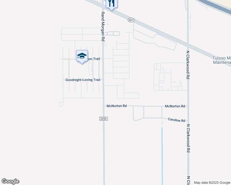 map of restaurants, bars, coffee shops, grocery stores, and more near 1744 Rand Morgan Road in Corpus Christi