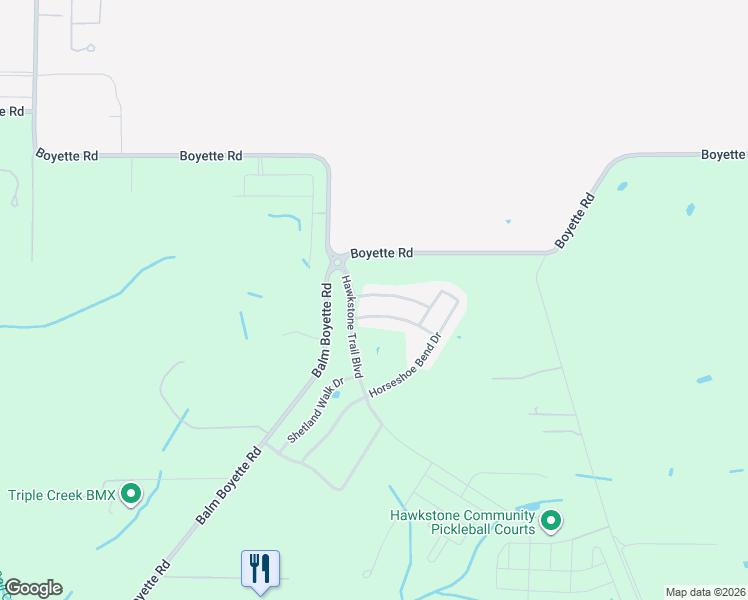 map of restaurants, bars, coffee shops, grocery stores, and more near 14609 Red Castle Avenue in Lithia