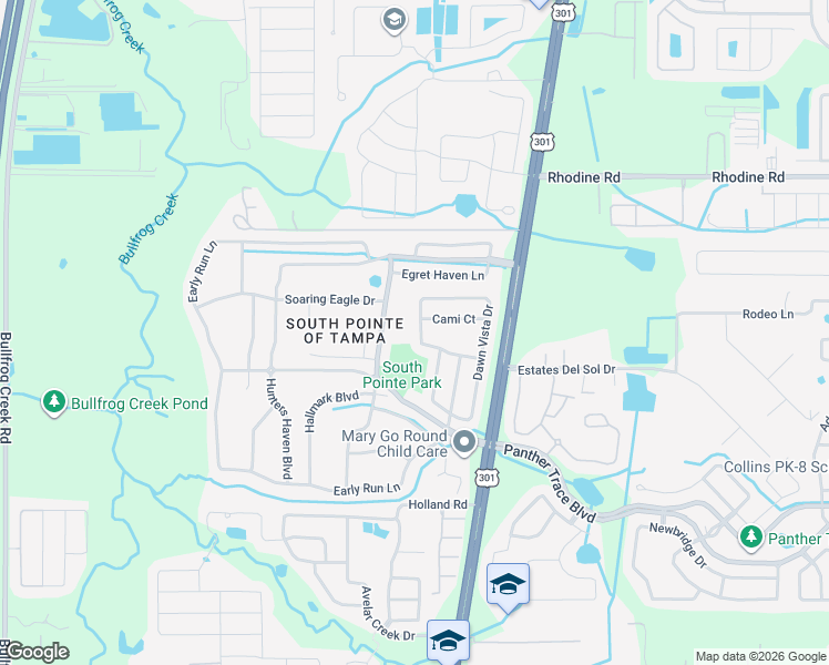 map of restaurants, bars, coffee shops, grocery stores, and more near 12116 Dawn Vista Drive in Riverview