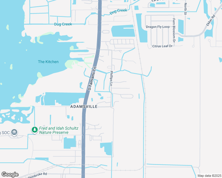 map of restaurants, bars, coffee shops, grocery stores, and more near 6334 Eugene Acres Lane in Gibsonton