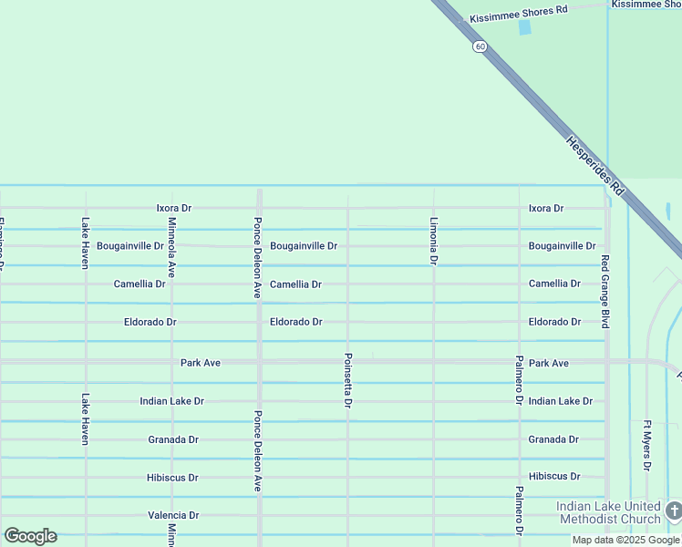 map of restaurants, bars, coffee shops, grocery stores, and more near 303 Bougainville Drive in Indian Lake Estates
