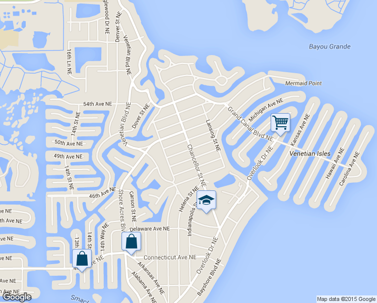 map of restaurants, bars, coffee shops, grocery stores, and more near in St. Petersburg
