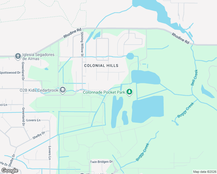map of restaurants, bars, coffee shops, grocery stores, and more near 12210 Colonial Estates Lane in Riverview