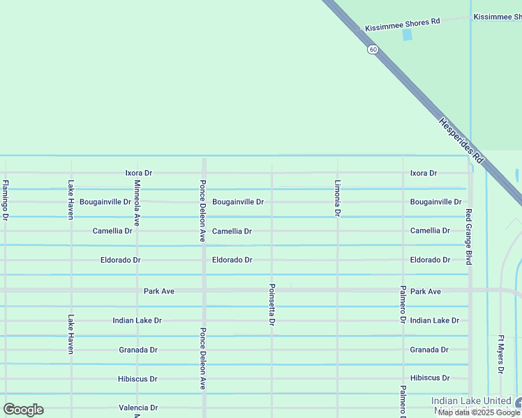map of restaurants, bars, coffee shops, grocery stores, and more near 303 Bougainville Drive in Indian Lake Estates