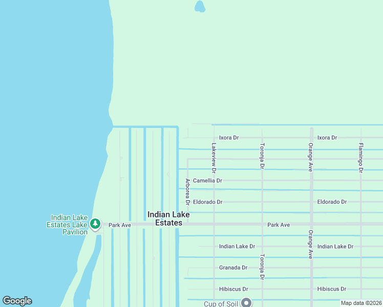 map of restaurants, bars, coffee shops, grocery stores, and more near 1012 Bougainville Drive in Indian Lake Estates