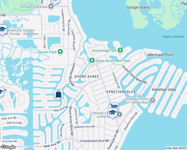 map of restaurants, bars, coffee shops, grocery stores, and more near 1748 New Hampshire Avenue Northeast in St. Petersburg