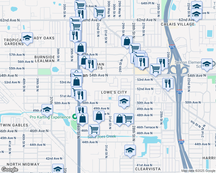 map of restaurants, bars, coffee shops, grocery stores, and more near in St. Petersburg