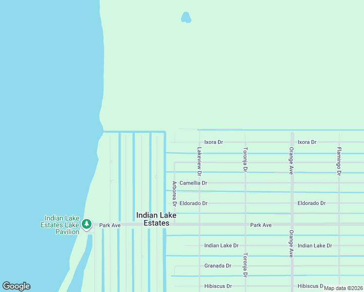 map of restaurants, bars, coffee shops, grocery stores, and more near 1012 Bougainville Drive in Indian Lake Estates