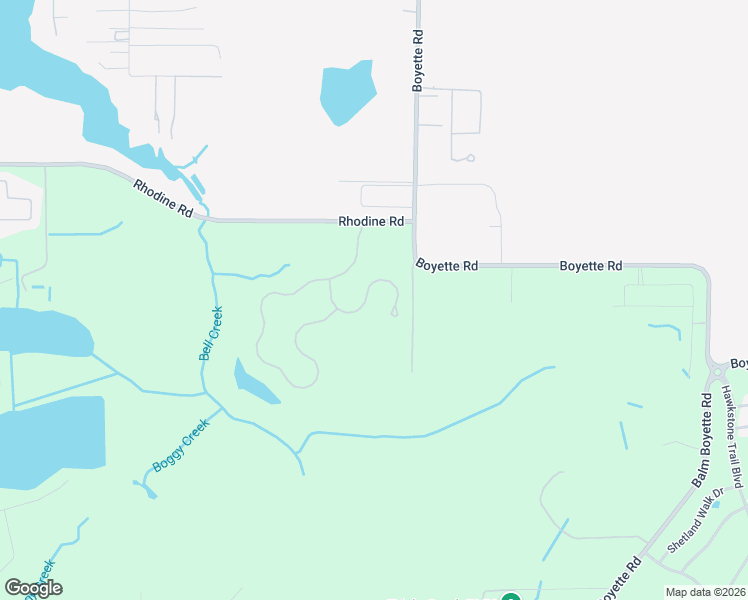 map of restaurants, bars, coffee shops, grocery stores, and more near 14229 Creek Run Drive in Riverview