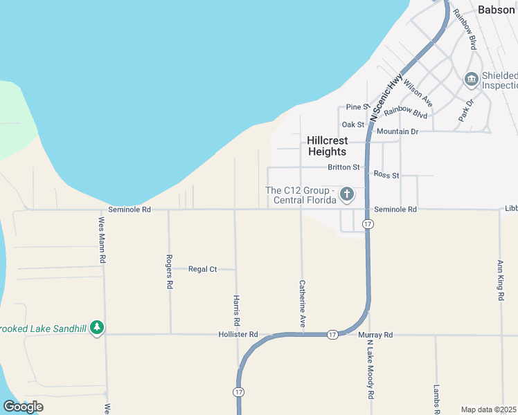 map of restaurants, bars, coffee shops, grocery stores, and more near 441 Palmetto Avenue in Babson Park