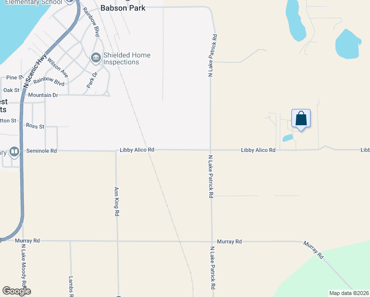 map of restaurants, bars, coffee shops, grocery stores, and more near in Babson Park