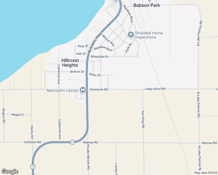 map of restaurants, bars, coffee shops, grocery stores, and more near 25 Kansas Avenue in Babson Park