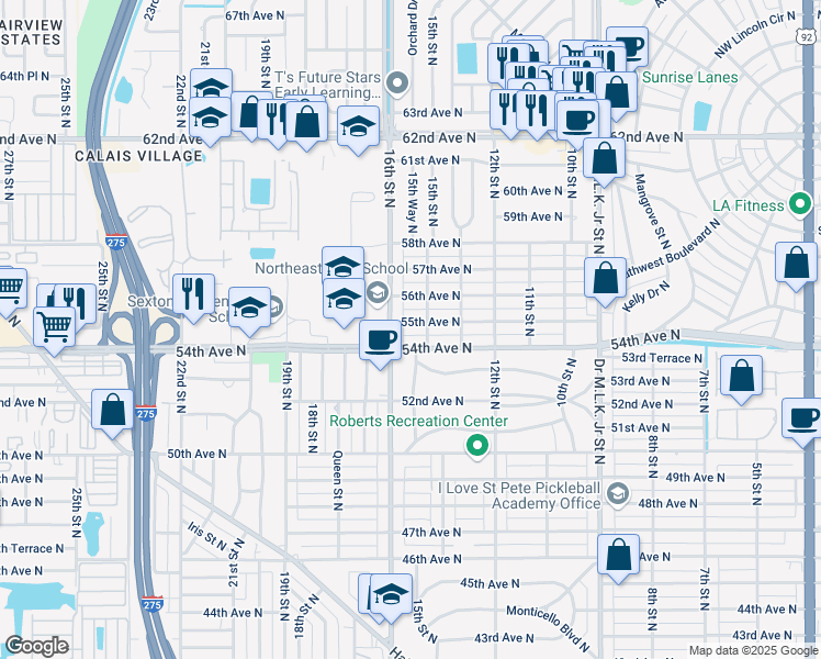 1536 55th avenue north st petersburg fl walk score 1536 55th avenue north st petersburg fl walk score